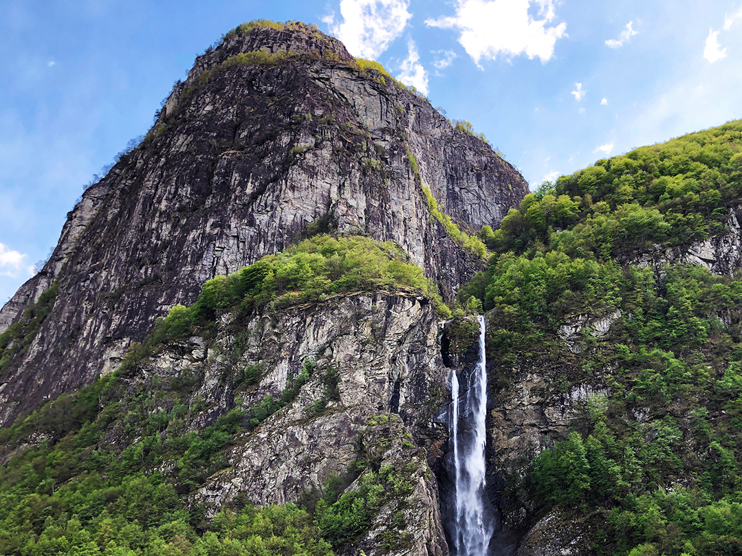 Waterfall Cascata del Soladino or Wasserfall Cascata del Soladin